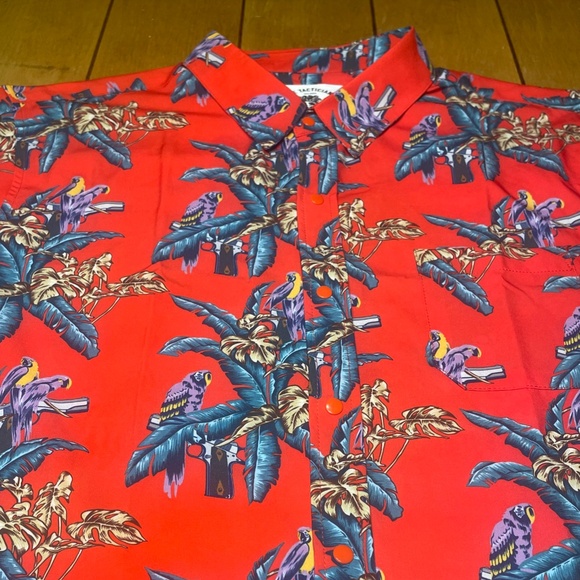 Savage Tacticians Co Button Up Floral Hawaiian Shirt XL Snap Button MINT!! - Picture 1 of 12